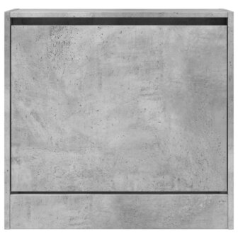 Schoenenkast 60x21x57 cm bewerkt hout betongrijs 5