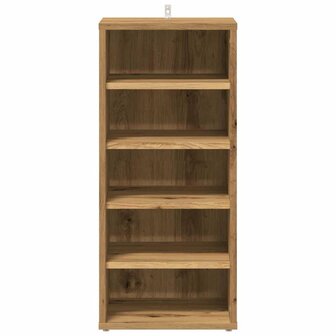Schoenenkast 32x35x70 cm bewerkt hout artisanaal eikenkleur 4