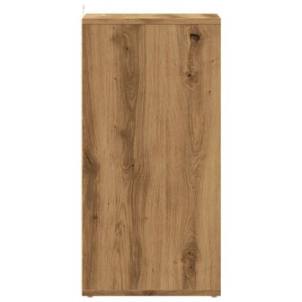 Schoenenkast 32x35x70 cm bewerkt hout artisanaal eikenkleur 5