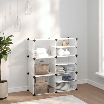 Schoenenrek 84x31,5x93 cm polypropeen transparant 1