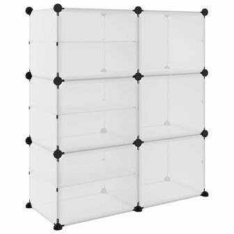 Schoenenrek 84x31,5x93 cm polypropeen transparant 5