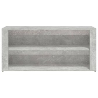 Schoenenrek 100x35x45 cm bewerkt hout betongrijs 5