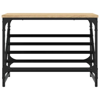 Schoenenrek 60x30x45 cm bewerkt hout sonoma eikenkleurig 4