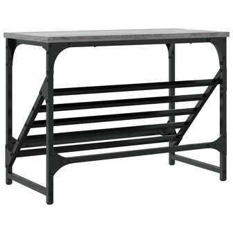 Schoenenrek 60x30x45 cm bewerkt hout grijs sonoma 6