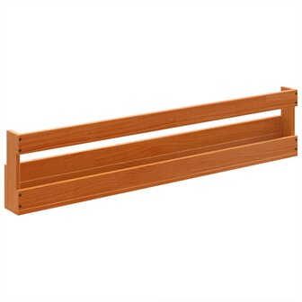 Schoenenrekken 2 st 110x8,5x23,5 cm massief grenenhout wasbruin 8