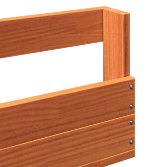 Schoenenrekken 2 st 110x8,5x23,5 cm massief grenenhout wasbruin 9