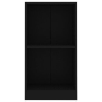 Boekenkast 40x24x75 cm bewerkt hout zwart 4
