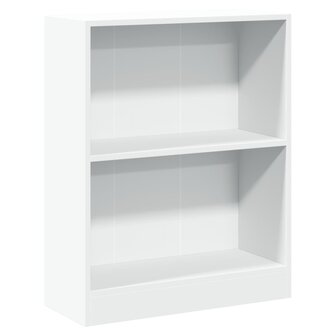 Boekenkast 60x24x76 cm bewerkt hout wit 2