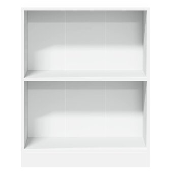 Boekenkast 60x24x76 cm bewerkt hout wit 5