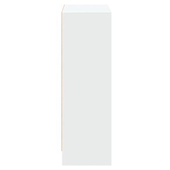 Boekenkast 60x24x76 cm bewerkt hout wit 6