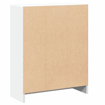 Boekenkast 60x24x76 cm bewerkt hout wit 7