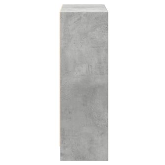 Boekenkast 60x24x76 cm bewerkt hout betongrijs 6