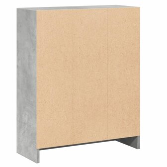 Boekenkast 60x24x76 cm bewerkt hout betongrijs 7
