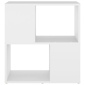 Boekenkast 60x24x63 cm bewerkt hout wit 3