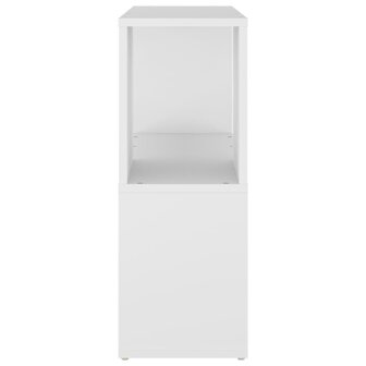 Boekenkast 60x24x63 cm bewerkt hout wit 4