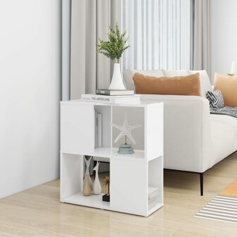 Boekenkast 60x24x63 cm bewerkt hout wit 6