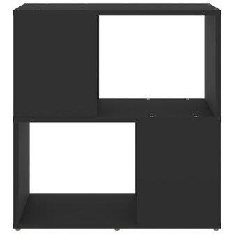 Boekenkast 60x24x63 cm bewerkt hout zwart 3