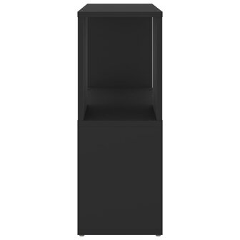 Boekenkast 60x24x63 cm bewerkt hout zwart 4