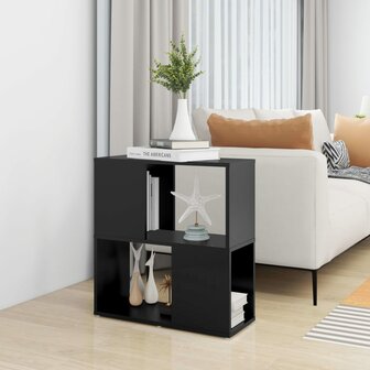 Boekenkast 60x24x63 cm bewerkt hout zwart 6
