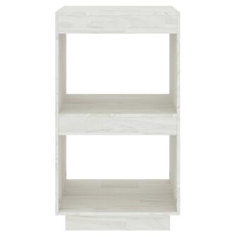 Boekenkast 40x35x71 cm massief grenenhout wit 5