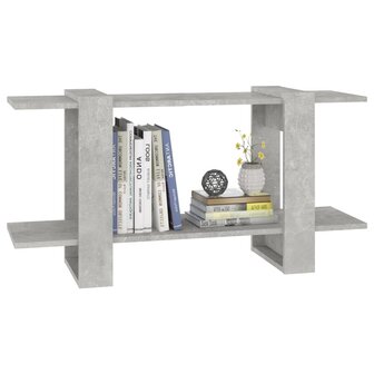Boekenkast 100x30x51 cm bewerkt hout betongrijs 5