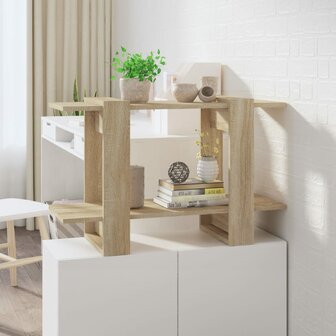 Boekenkast/kamerscherm 80x30x51 cm sonoma eikenkleurig 1