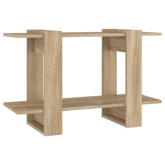 Boekenkast/kamerscherm 80x30x51 cm sonoma eikenkleurig 2