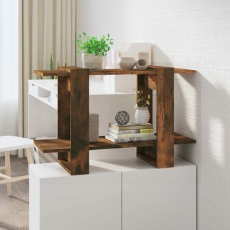 Boekenkast/kamerscherm 80x30x51 cm gerookt eikenkleurig 1