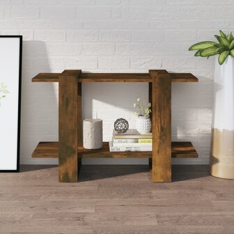 Boekenkast/kamerscherm 80x30x51 cm gerookt eikenkleurig 3