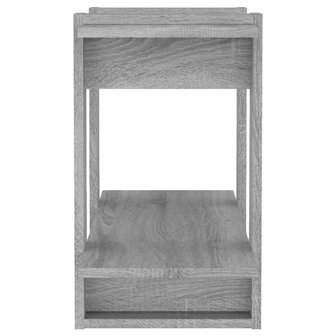 Boekenkast/kamerscherm 80x30x51 cm grijs sonoma eikenkleurig 6