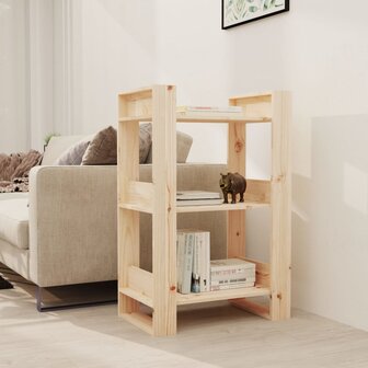 Boekenkast / kamerscherm 60x35x91 cm massief grenenhout 1