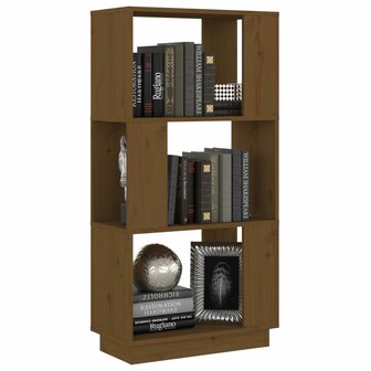 Boekenkast/kamerscherm 51x25x101 cm grenenhout honingbruin 4