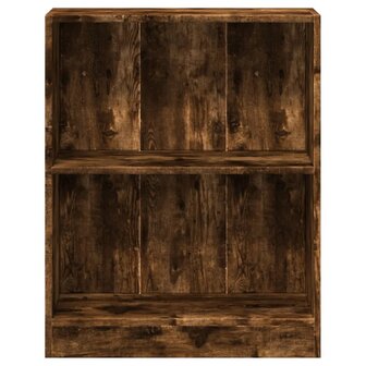 Boekenkast 60x24x76 cm bewerkt hout gerookt eikenkleurig 5