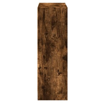 Boekenkast 60x24x76 cm bewerkt hout gerookt eikenkleurig 6