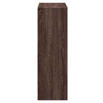 Boekenkast 60x24x76 cm bewerkt hout bruin eikenkleur 6