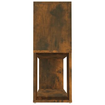 Boekenkast 100x24x63 cm bewerkt hout gerookt eikenkleurig 6