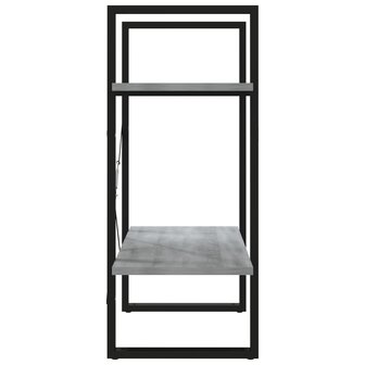 Boekenkast 60x30x70 cm bewerkt hout grijs sonoma eikenkleurig 6