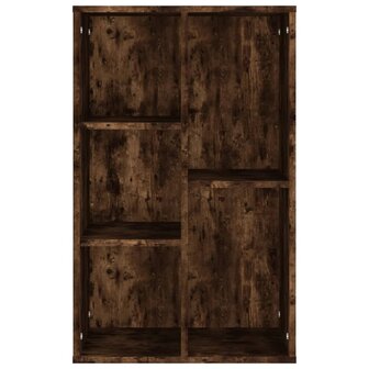Boekenkast/dressoir 50x25x80 cm bewerkt hout gerookt eikenkleur 6
