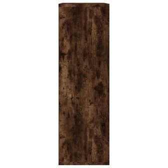 Boekenkast/dressoir 50x25x80 cm bewerkt hout gerookt eikenkleur 7