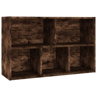 Boekenkast/dressoir 50x25x80 cm bewerkt hout gerookt eikenkleur 8