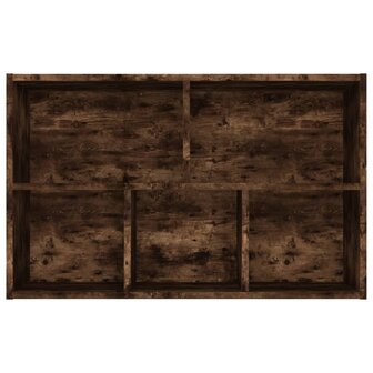 Boekenkast/dressoir 50x25x80 cm bewerkt hout gerookt eikenkleur 9