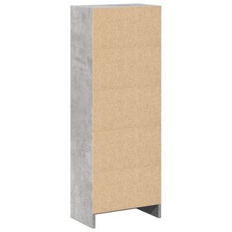 Boekenkast 40x24x109 cm bewerkt hout betongrijs 6