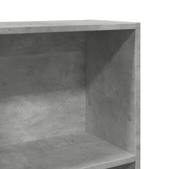 Boekenkast 40x24x109 cm bewerkt hout betongrijs 7