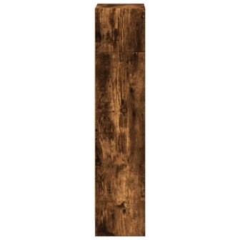 Boekenkast 40x24x109 cm bewerkt hout gerookt eikenkleurig 5