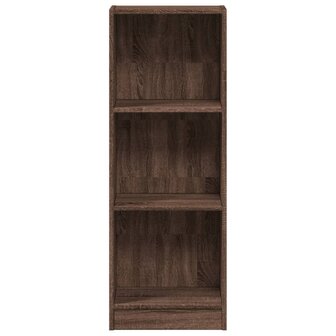 Boekenkast 40x24x109 cm bewerkt hout bruin eikenkleurig 4