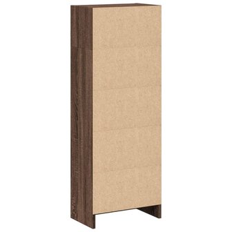 Boekenkast 40x24x109 cm bewerkt hout bruin eikenkleurig 6