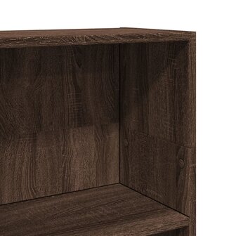 Boekenkast 40x24x109 cm bewerkt hout bruin eikenkleurig 7