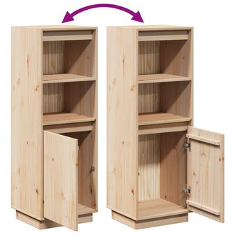 Hoge kast 37x34x110 cm massief grenenhout 8
