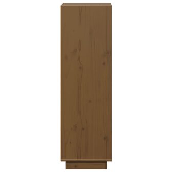 Hoge kast 37x34x110 cm massief grenenhout honingbruin 6