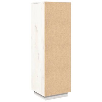 Hoge kast 38x35x117 cm massief grenenhout wit 6